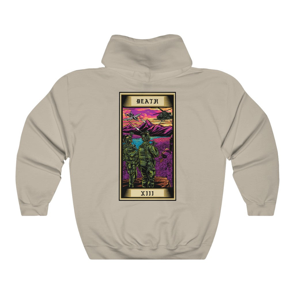Death Tarot Card Pullover Hoodie
