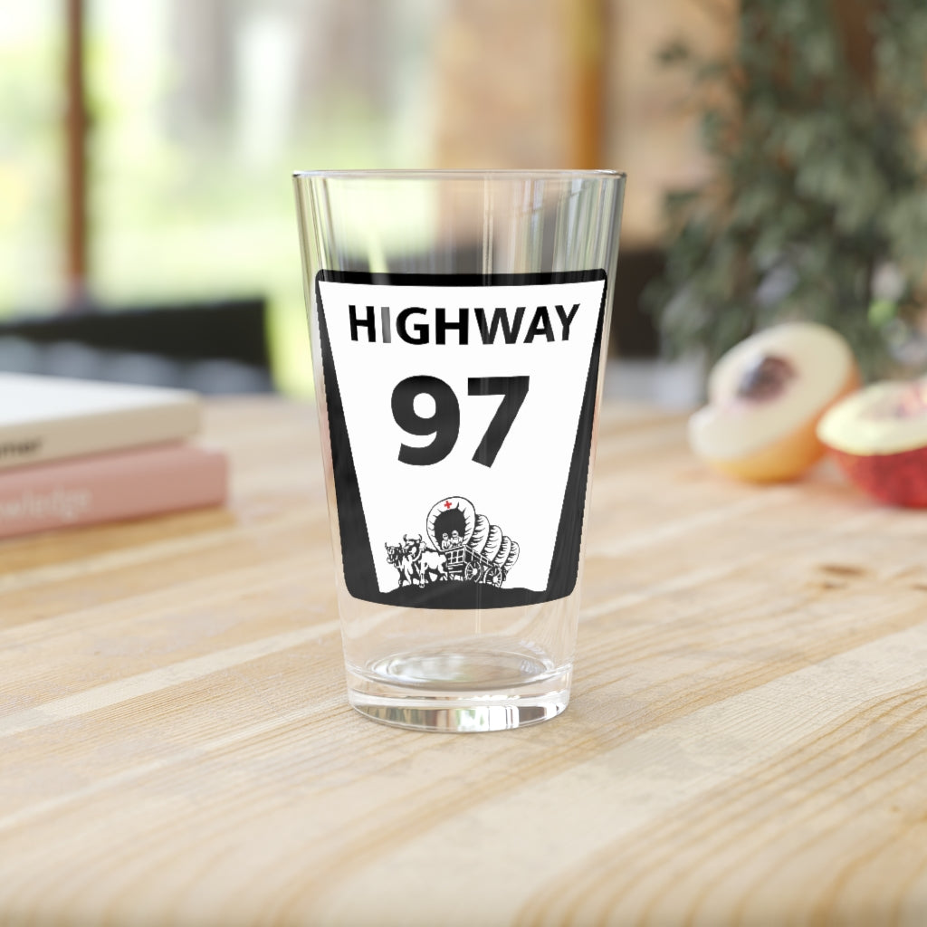 Highway 97 Pint Glass