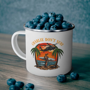 Charlie Don't Surf Camper Mug