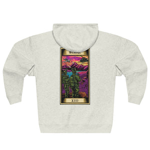 Death Tarot Card Zip Hoodie