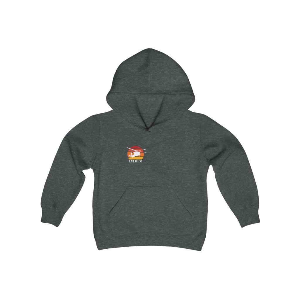 Sunset Hawk Kids Pullover Hoodie