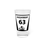 Highway 63 Pint Glass