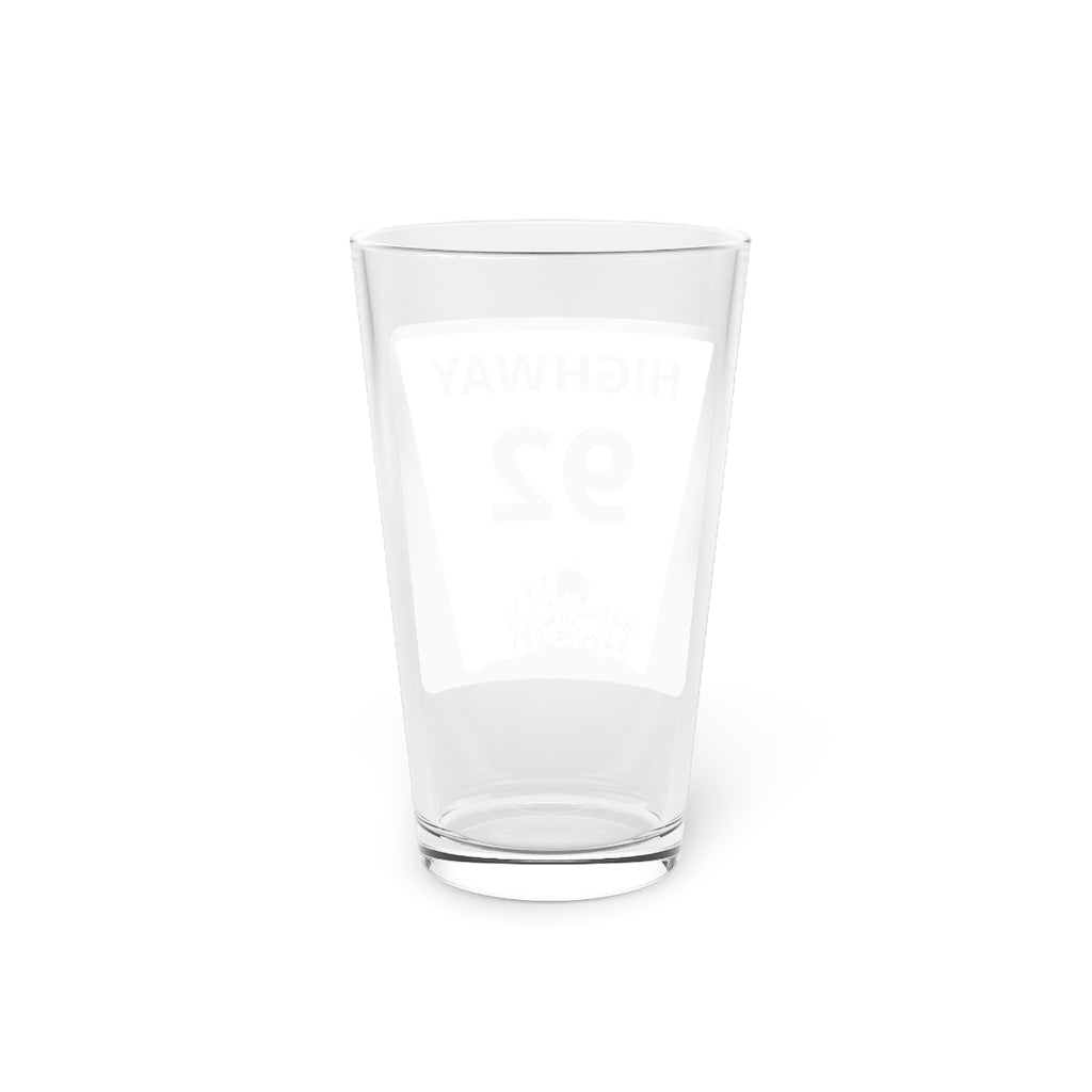Highway 92 Pint Glass