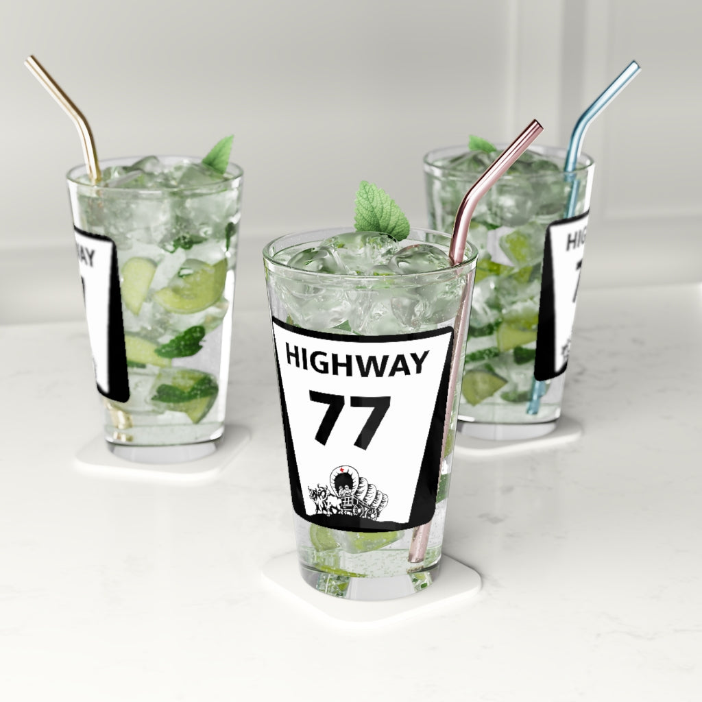 Highway 77 Pint Glass