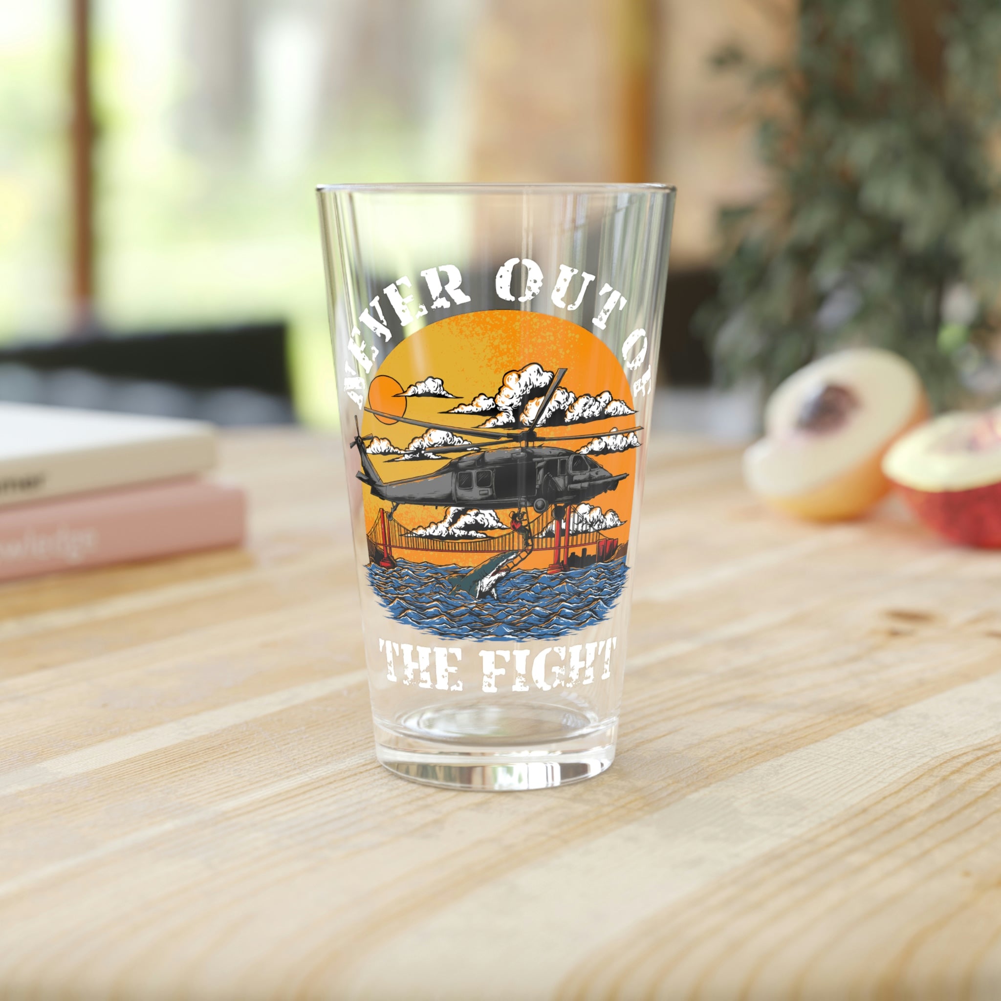 Never Out Pint Glass