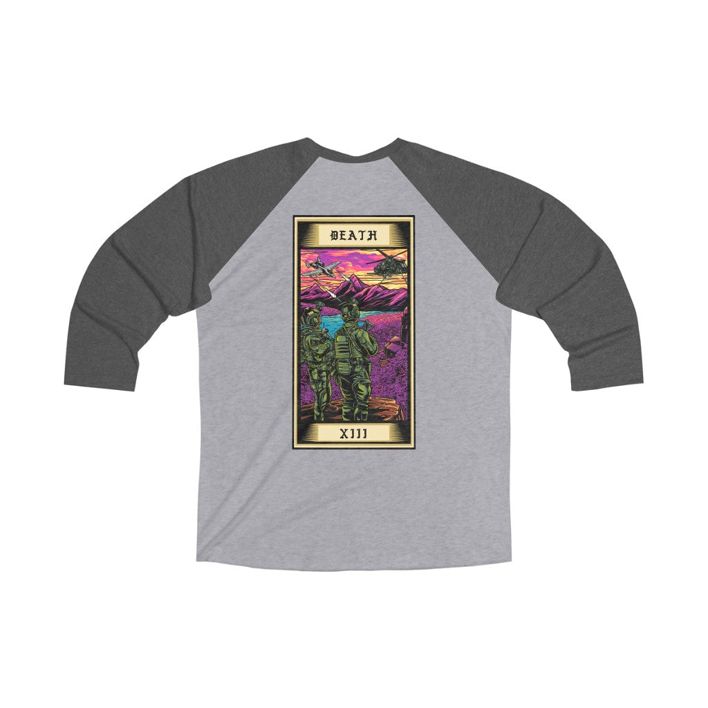 Death Tarot Card 3/4 Raglan