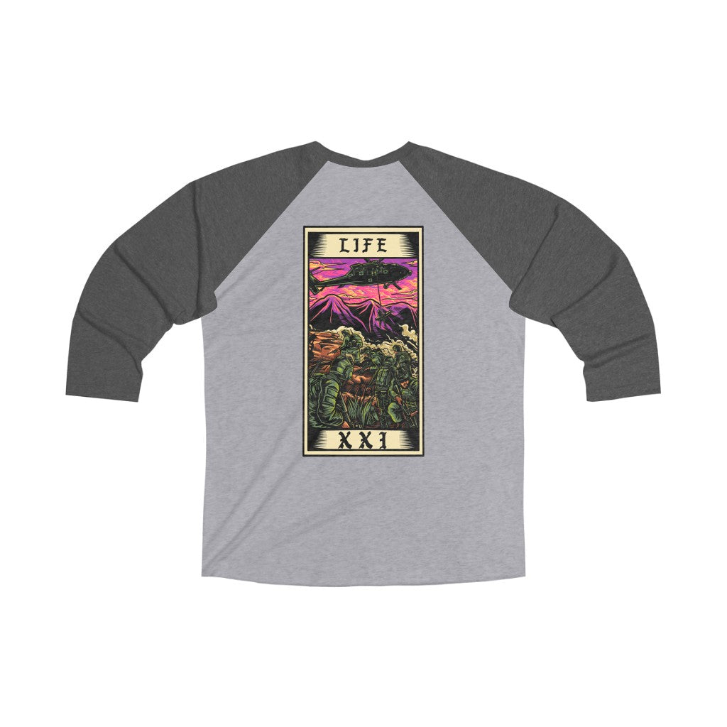 Life Tarot Card 3/4 Raglan