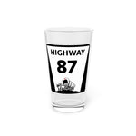 Highway 87 Pint Glass