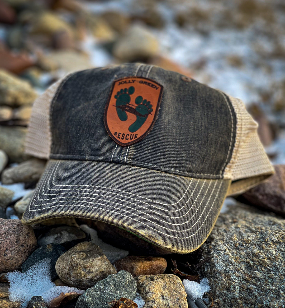 Jolly Green rescue cap, alternate view