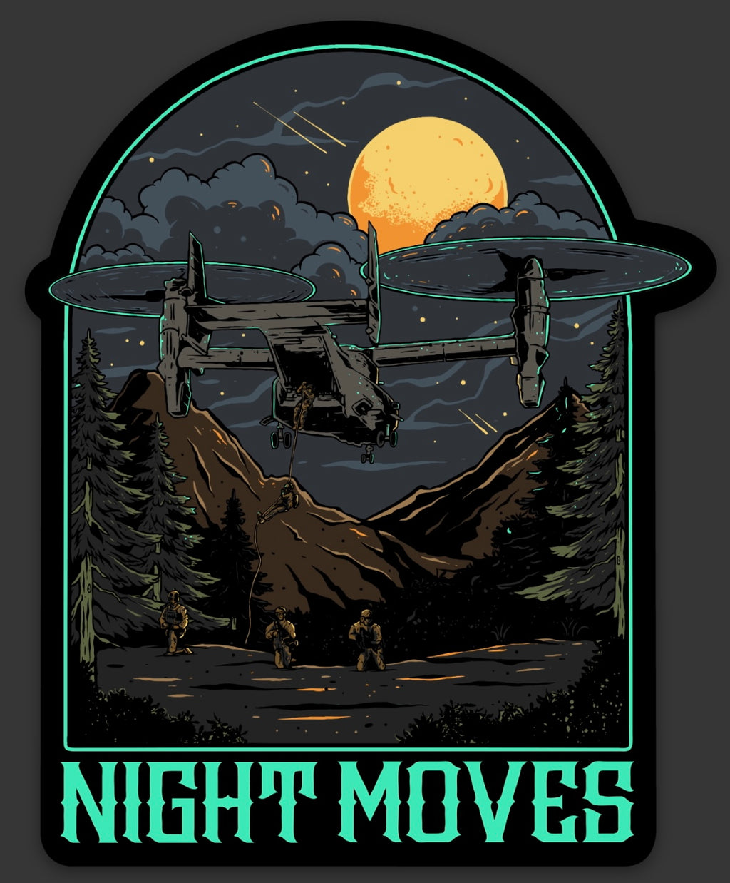 Night Moves Sticker