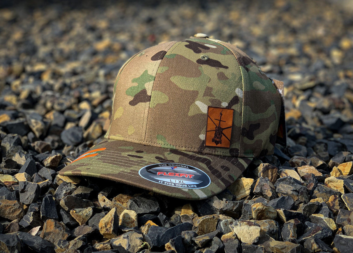 UH-60 Black Hawk MultiCam Flexfit cap from Two to Fly