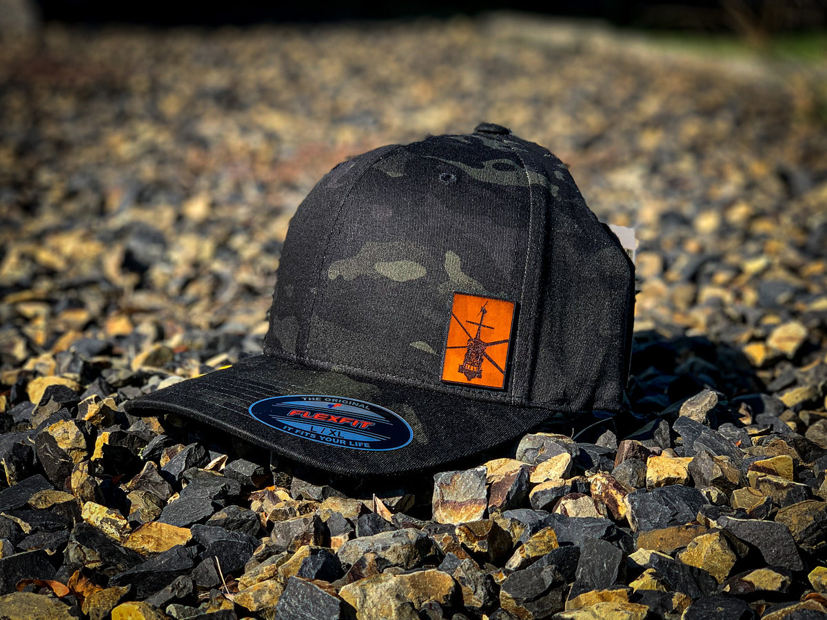 UH-60 Black Hawk Flexfit cap, side view