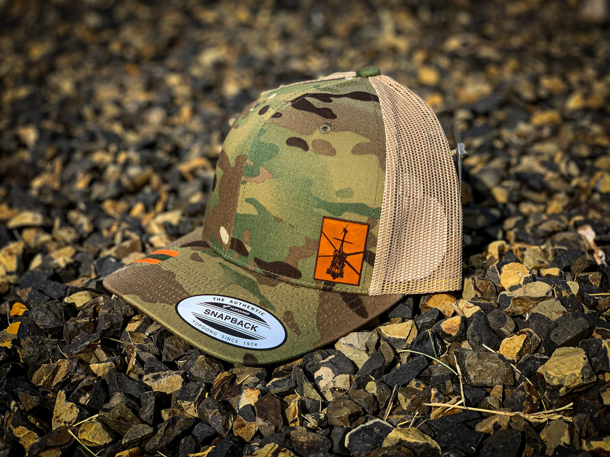 UH-60 Black Hawk snapback cap, brim detail