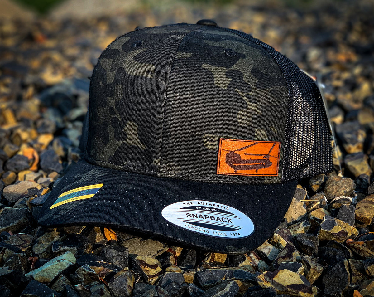 CH-47 Chinook snapback cap, side view