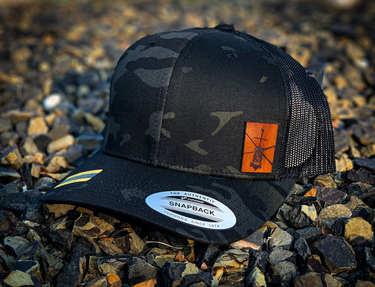 UH-60 Black Hawk snapback cap, side view