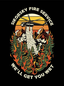 Sky Crane Fire Service Flag