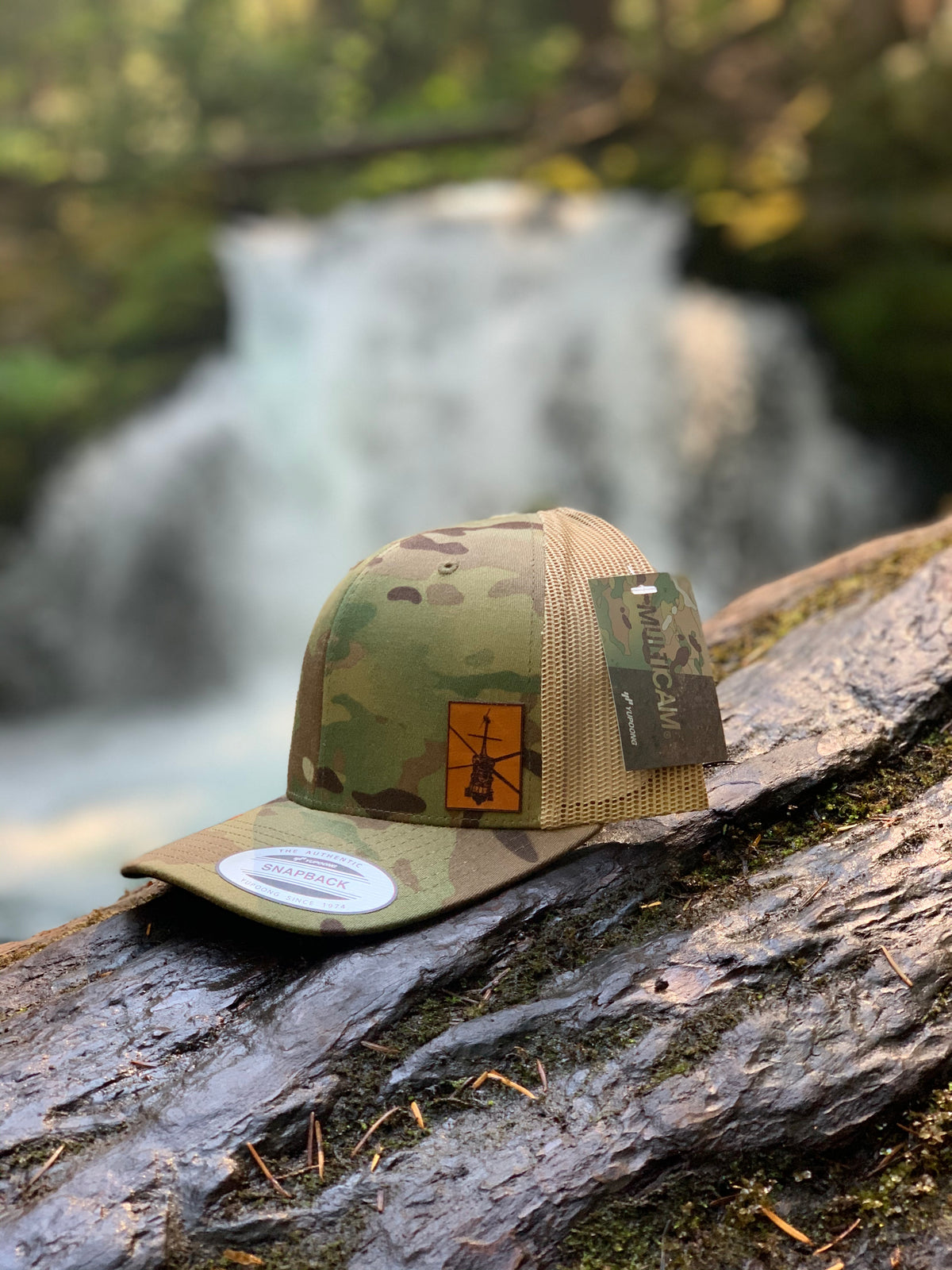 UH-60 Black Hawk snapback cap worn detail