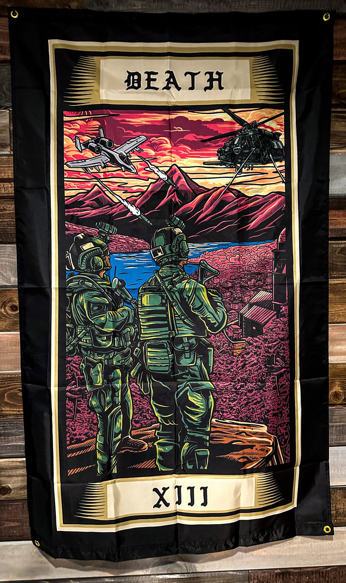 Death Tarot Card Flag