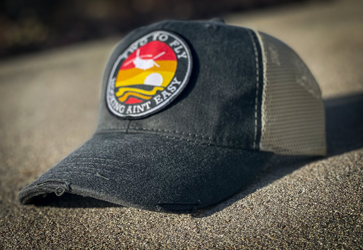 Hooking Ain't Easy CH-47 Chinook snapback cap from Two to Fly
