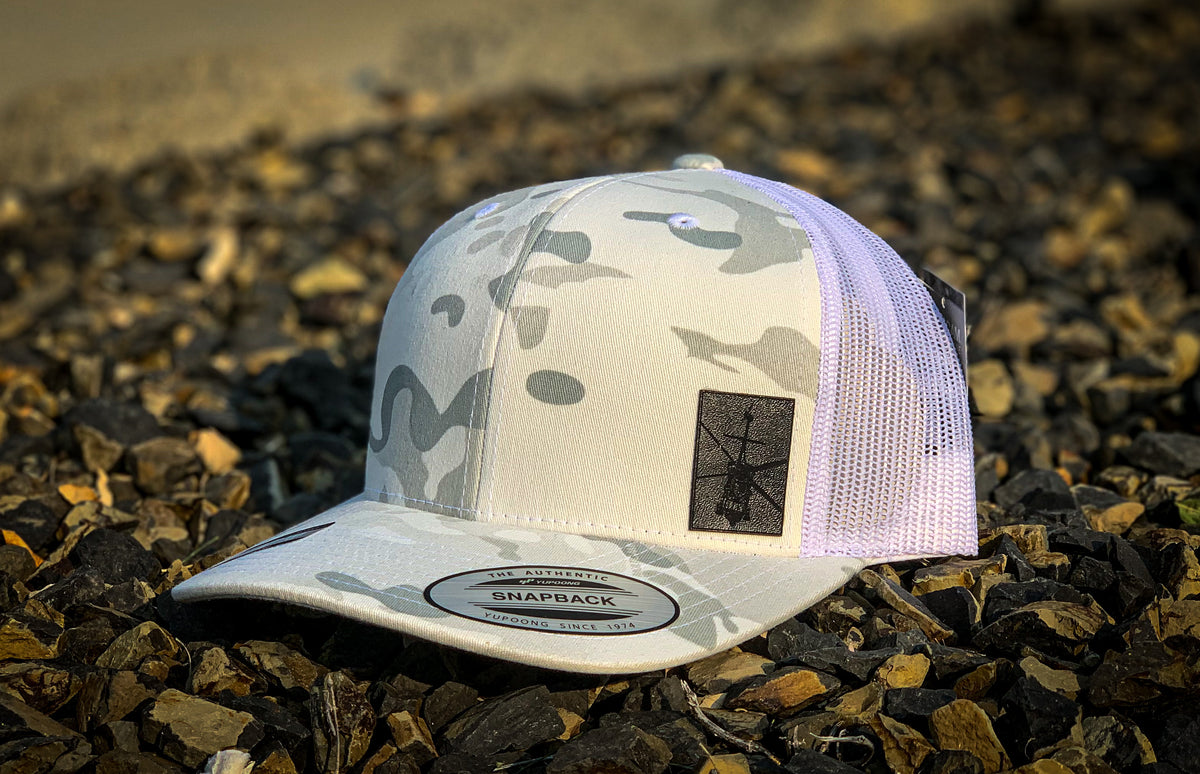 UH-60 Black Hawk snapback cap, profile view